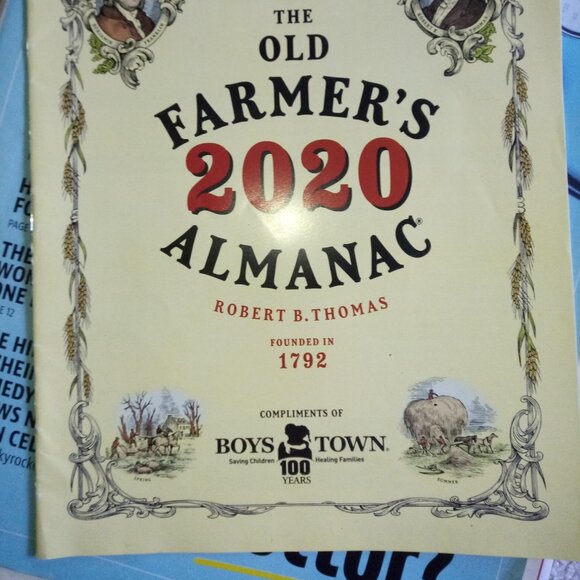 The Old Farmer's Market 2020 Almanac Robert B. Thomas 1792 Boys Town 100 Years - Picture 3 of 3